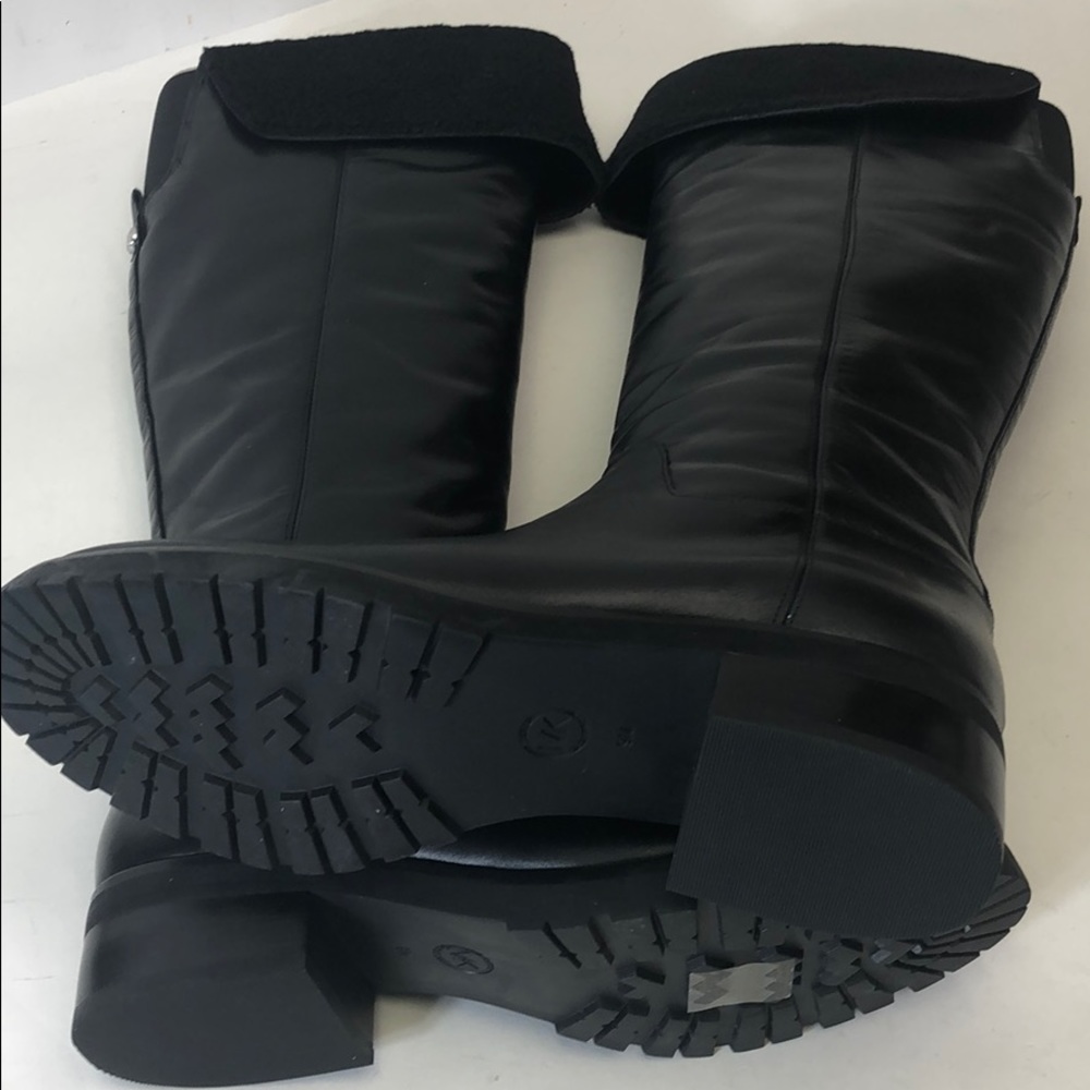 Michael Kors Whitaker Tall Boot Black Leather New - Picture 7 of 8